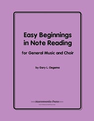 Easy Beginnings in Note Reading Digital File Reproducible PDF cover